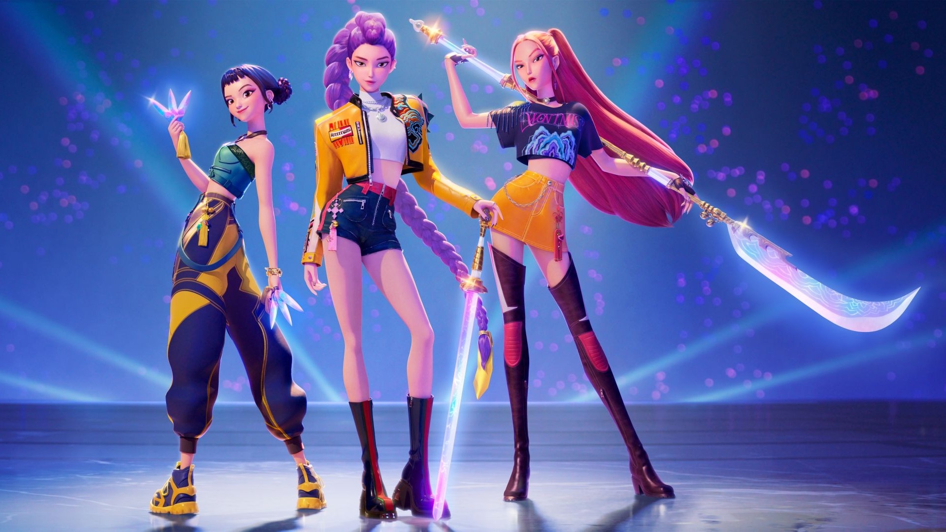 Film backdrop for KPop Demon Hunters A Sing-Along Event