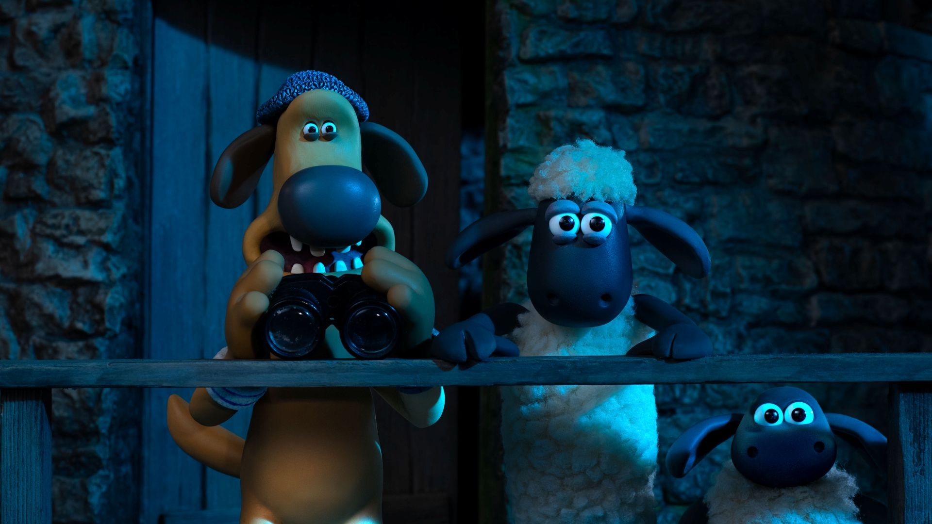 Film backdrop for Shaun the Sheep: The Beast of Mossy Bottom