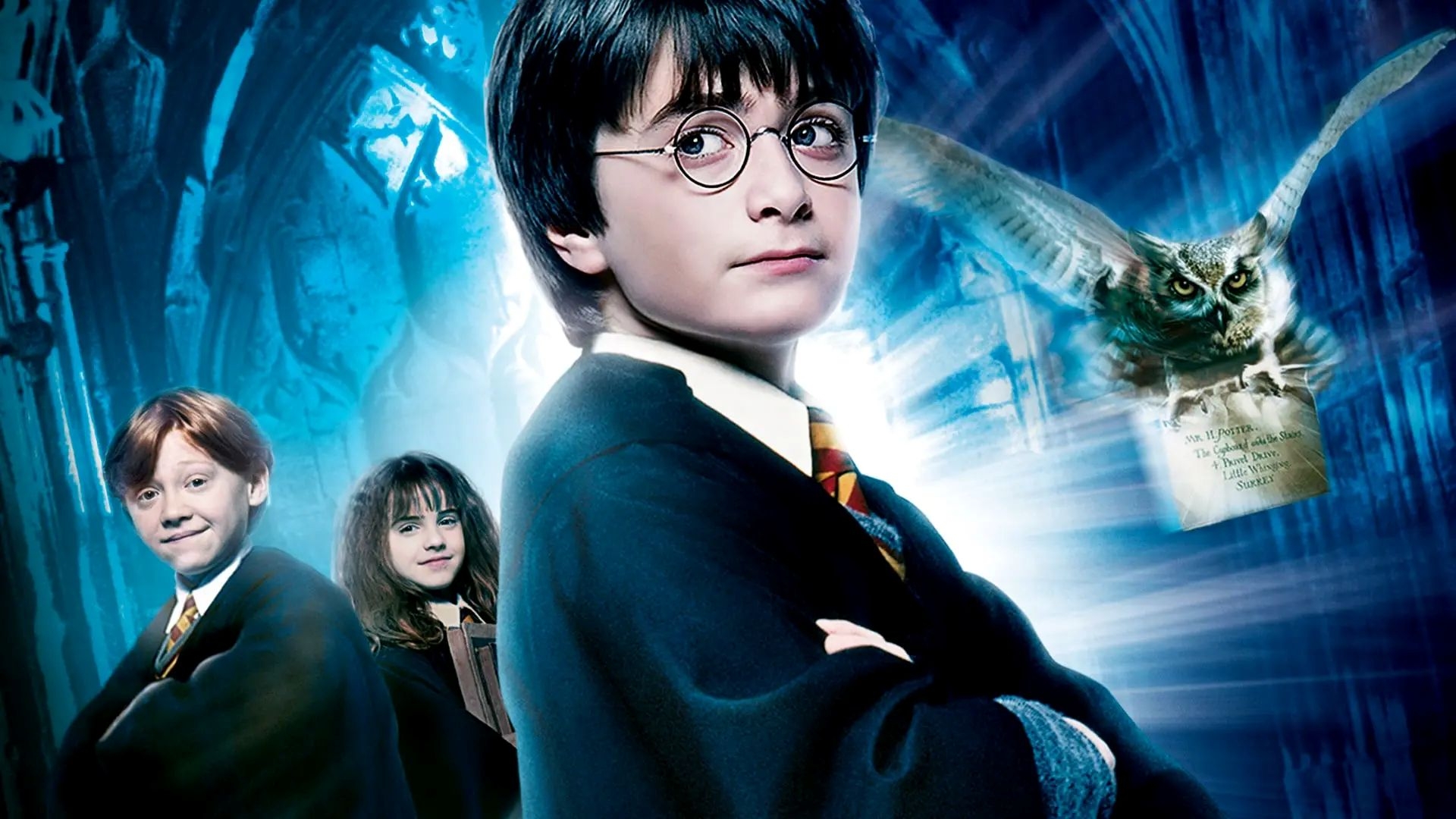 Film backdrop for Harry Potter and the Philosopher's Stone - 25th An