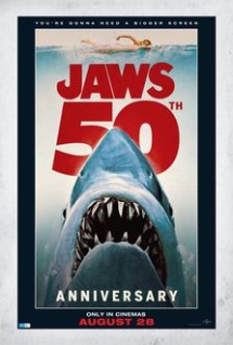 Theatrical poster for Jaws - 50th Anniversary
