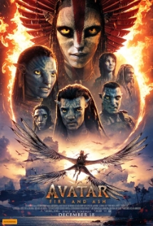 Theatrical poster for Avatar: Fire and Ash (2D)