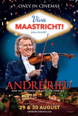 Theatrical poster for Andre Rieu's 2026 Summer Concert: Viva Maastricht!