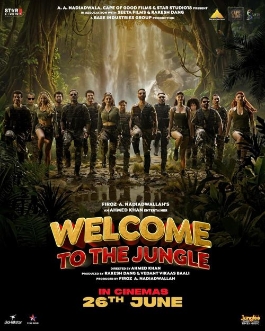 Theatrical poster for Welcome to the Jungle (Hindi, Eng Sub)