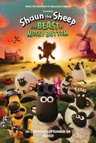 Theatrical poster for Shaun the Sheep: The Beast of Mossy Bottom