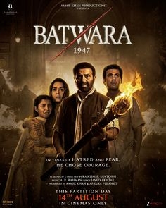 Theatrical poster for Batwara 1947 (Hindi, Eng Sub)
