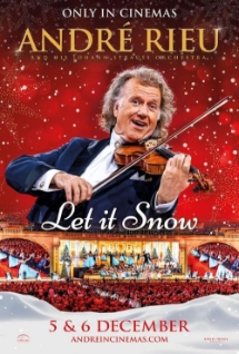Theatrical poster for André Rieu's 2026 Christmas Concert: Let it snow
